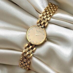 AUTHENTIC RARE VINTAGE DIOR DIAMOND GOLD WATCH